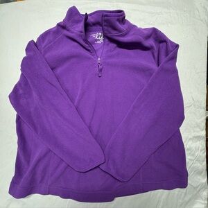 Size 3X Made For Life Purple Half-Zip Women's Sweater